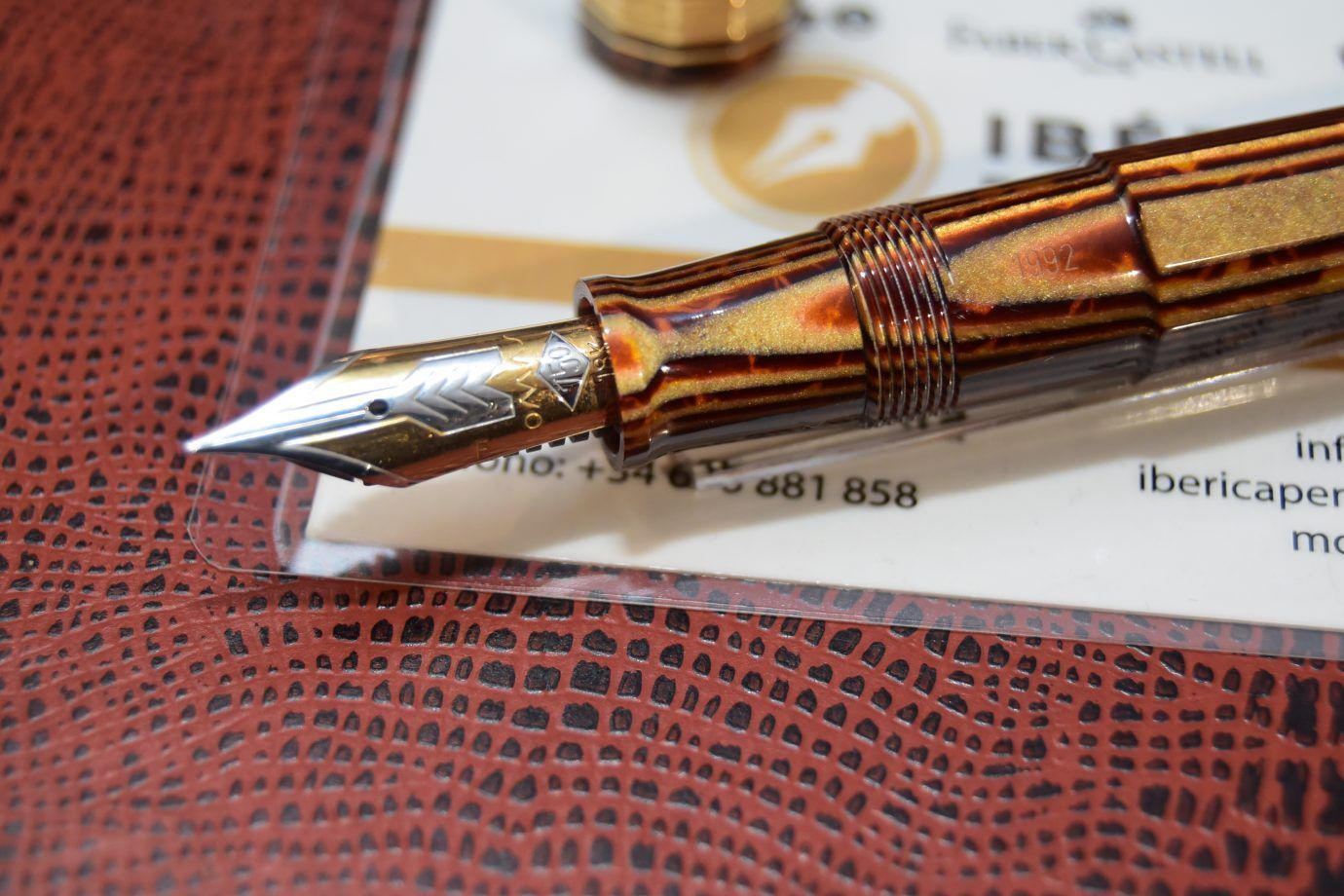 Pluma Estilogr Fica Omas Paragon Arco Bronze Celuloide Ib Rica Pens