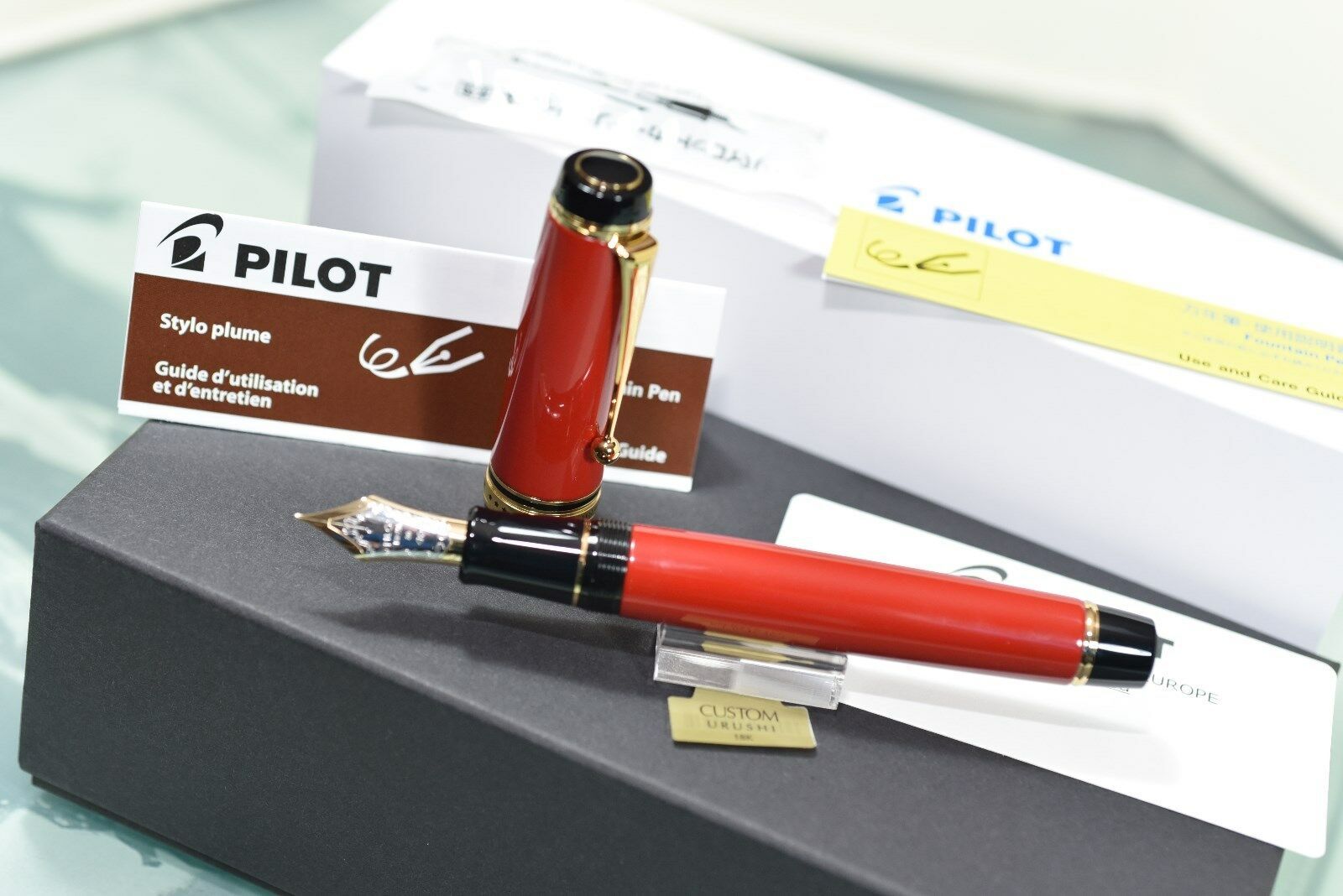 evalueren Frustratie Uitwerpselen Pilot Custom Urushi Red Fountain Pen Nib Size M - Ibérica Pens |  Especialistas en compra y venta de estilográficas