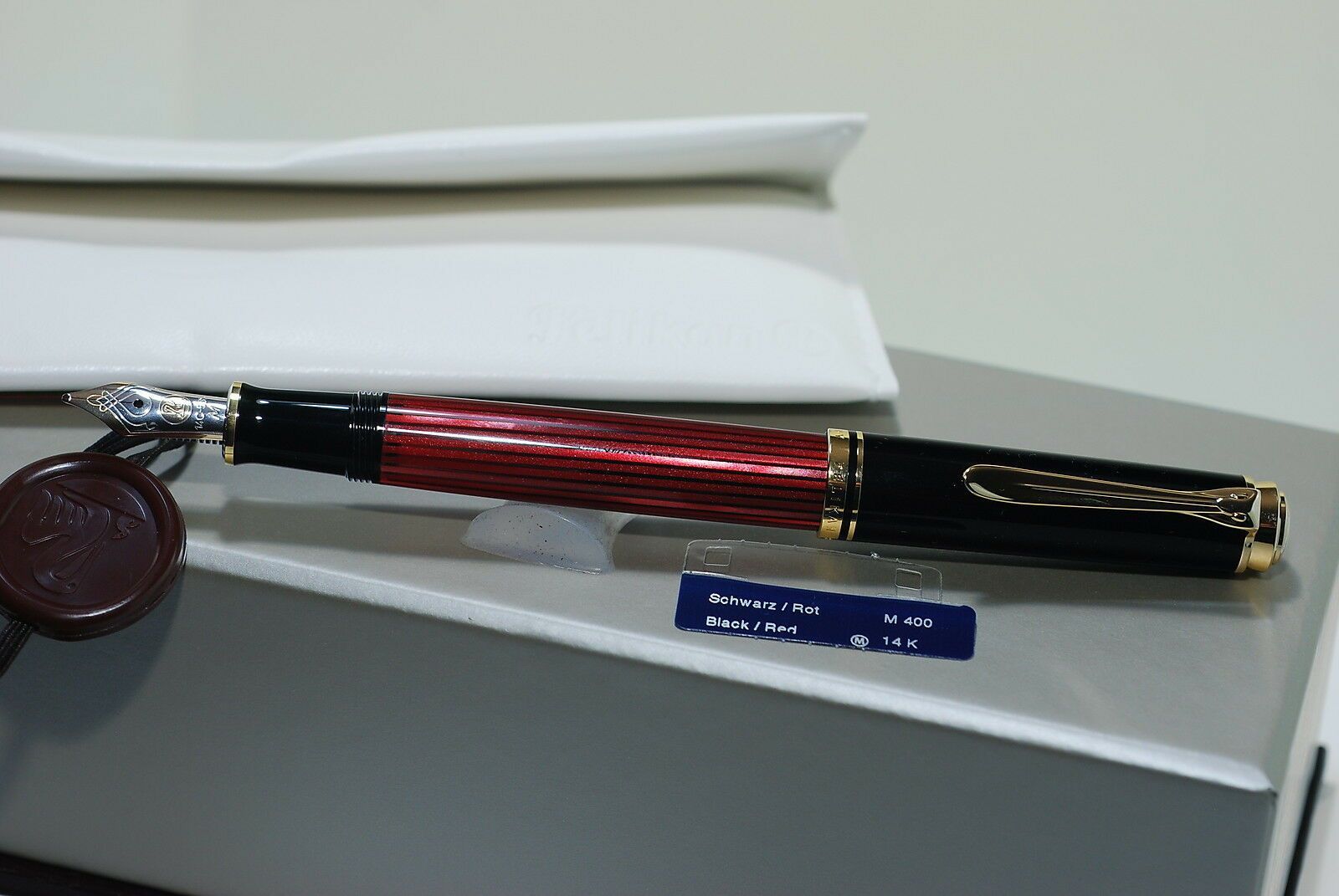 PELIKAN Souverän®  M400  fountain pen Black-Red NEGRO ROJO 