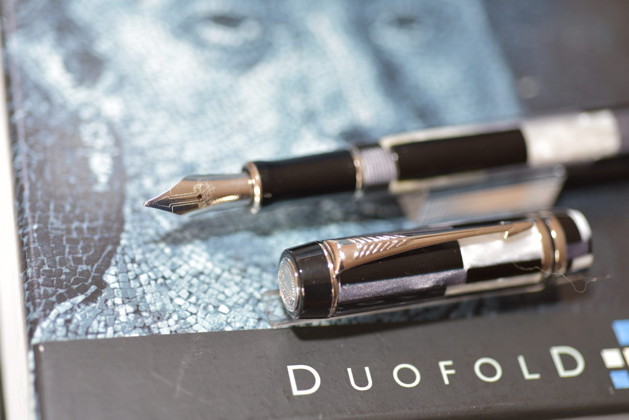 Pluma Estilográfica Parker Duofold International Black Mosaic