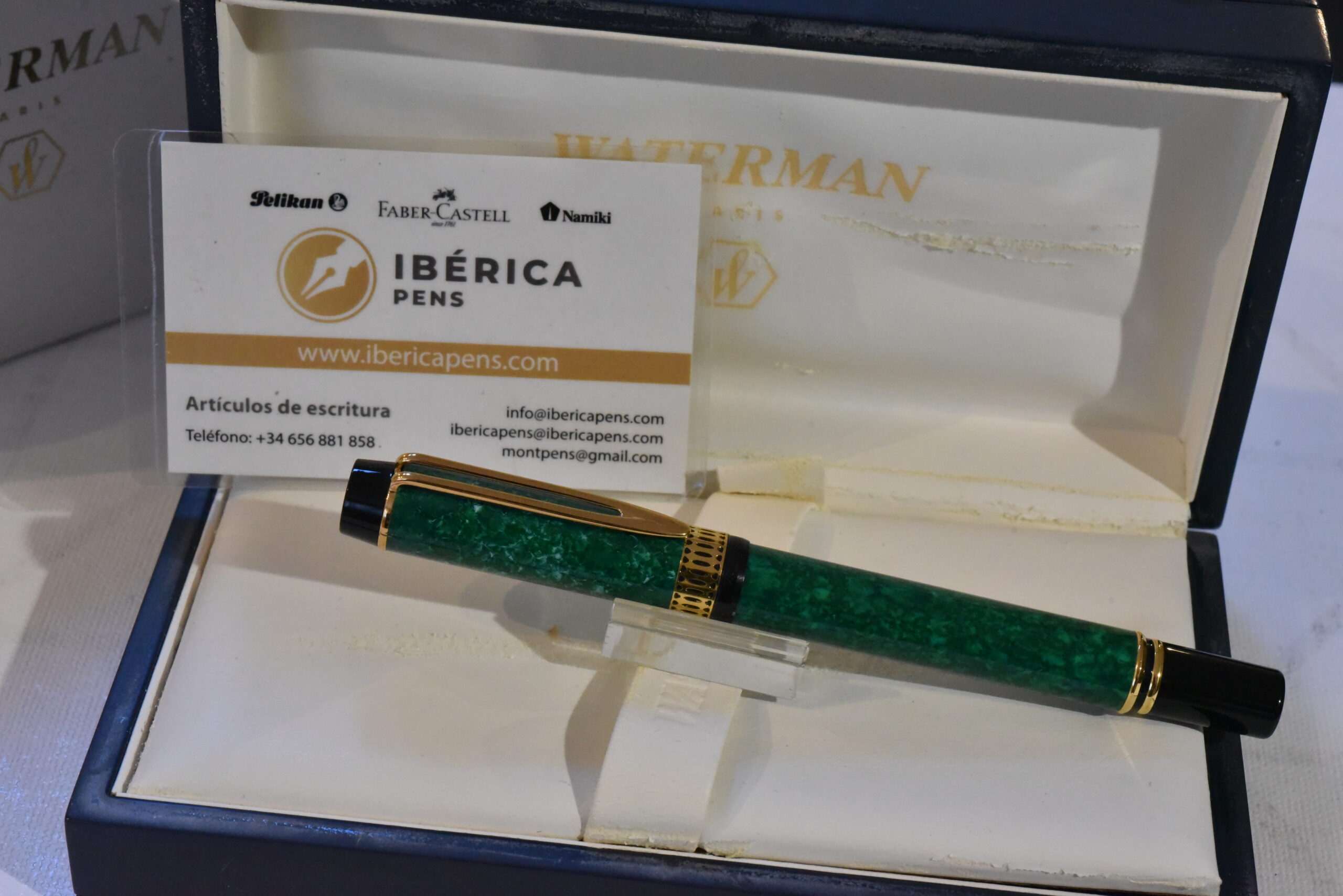 Waterman Patrician Le Man 100 Green Fountain Pen nib F 18k - Image 5