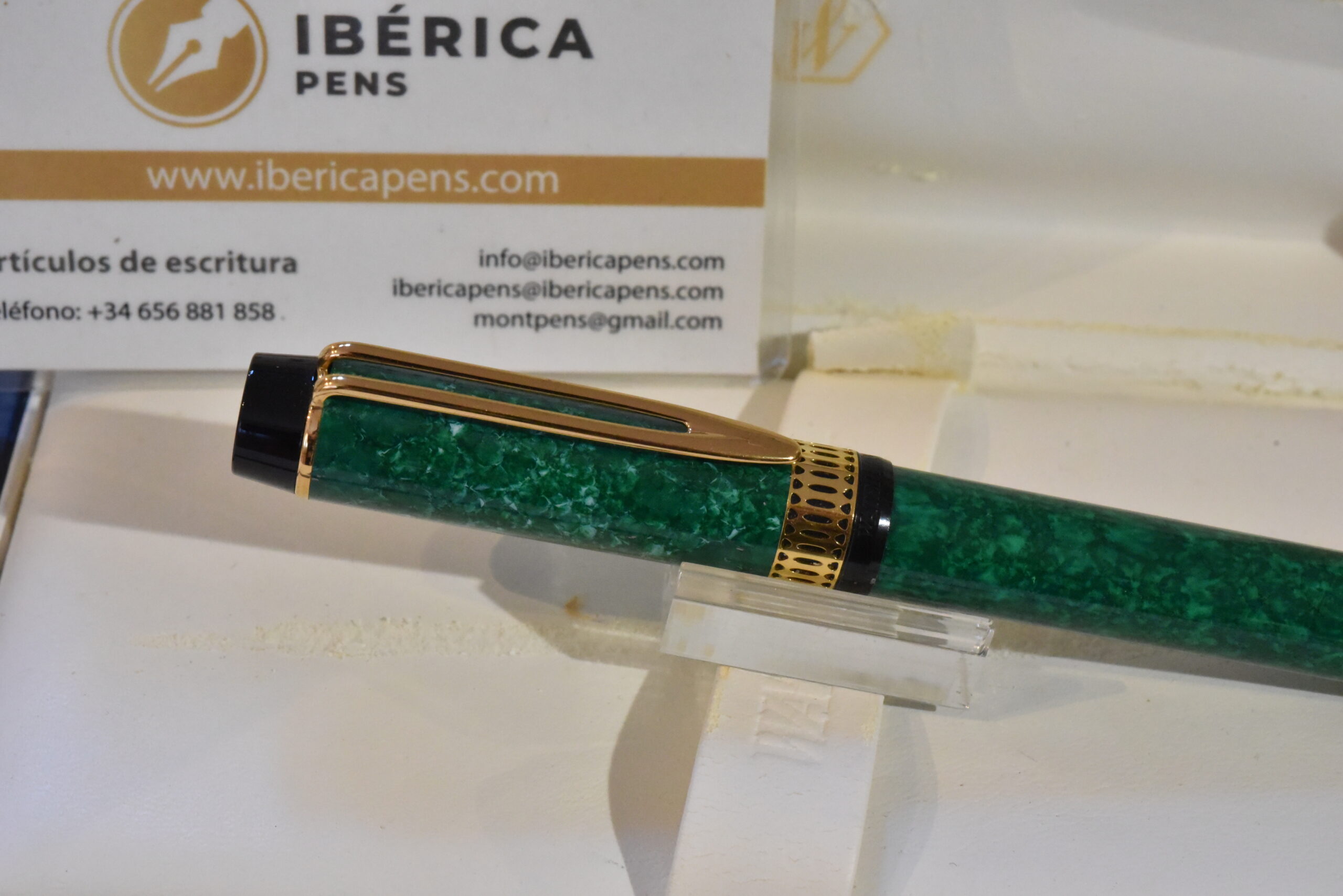 Waterman Patrician Le Man 100 Green Fountain Pen nib F 18k - Image 4